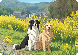 愛犬写真をアニメ風に加工